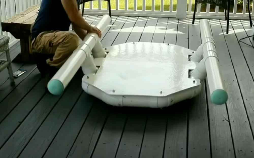 Как сделать небольшую лодку из пластиковых труб